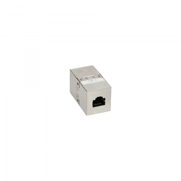 InLine Accoppiatore Cavi LAN Cat.6 Griggio - 2x Prese RJ45 Schermato