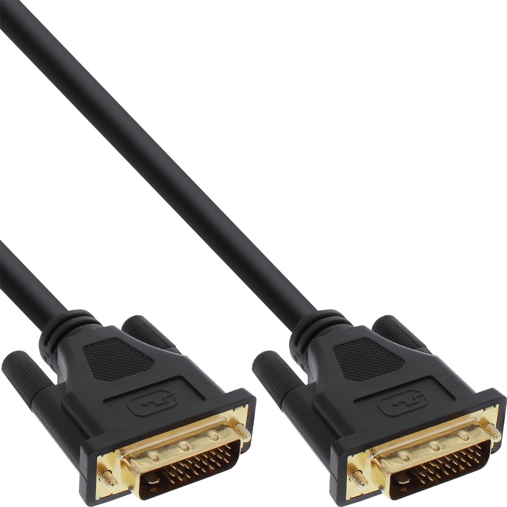 InLine Cavo DVI-D 24 1 Maschio a Maschio, Dual Link, 20M, Nero