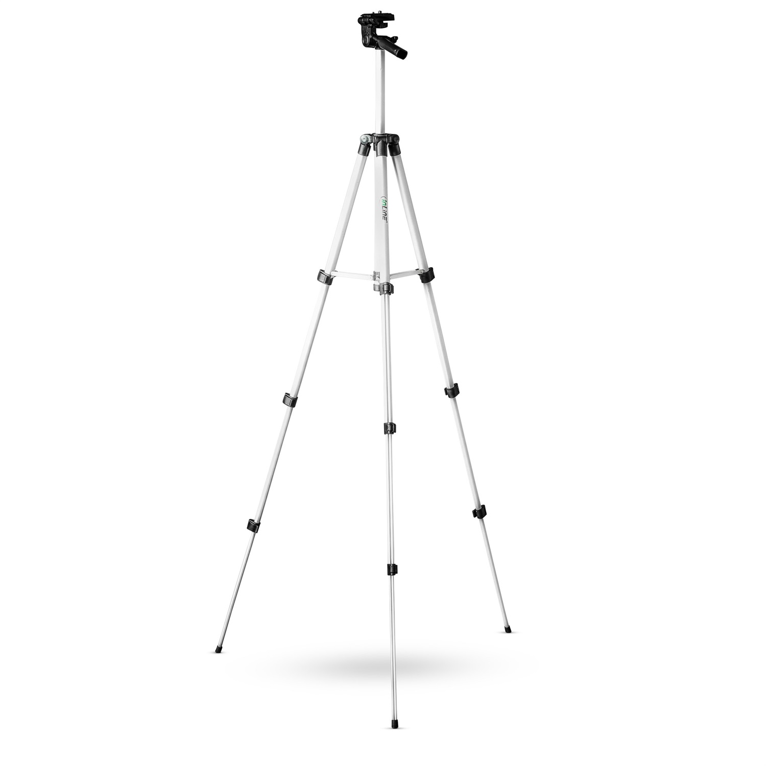InLine Treppiedi Telescopico in Alluminio 53-130cm, Argento, Max Portata 5kg, Cavalletto per Foto e Videocamere