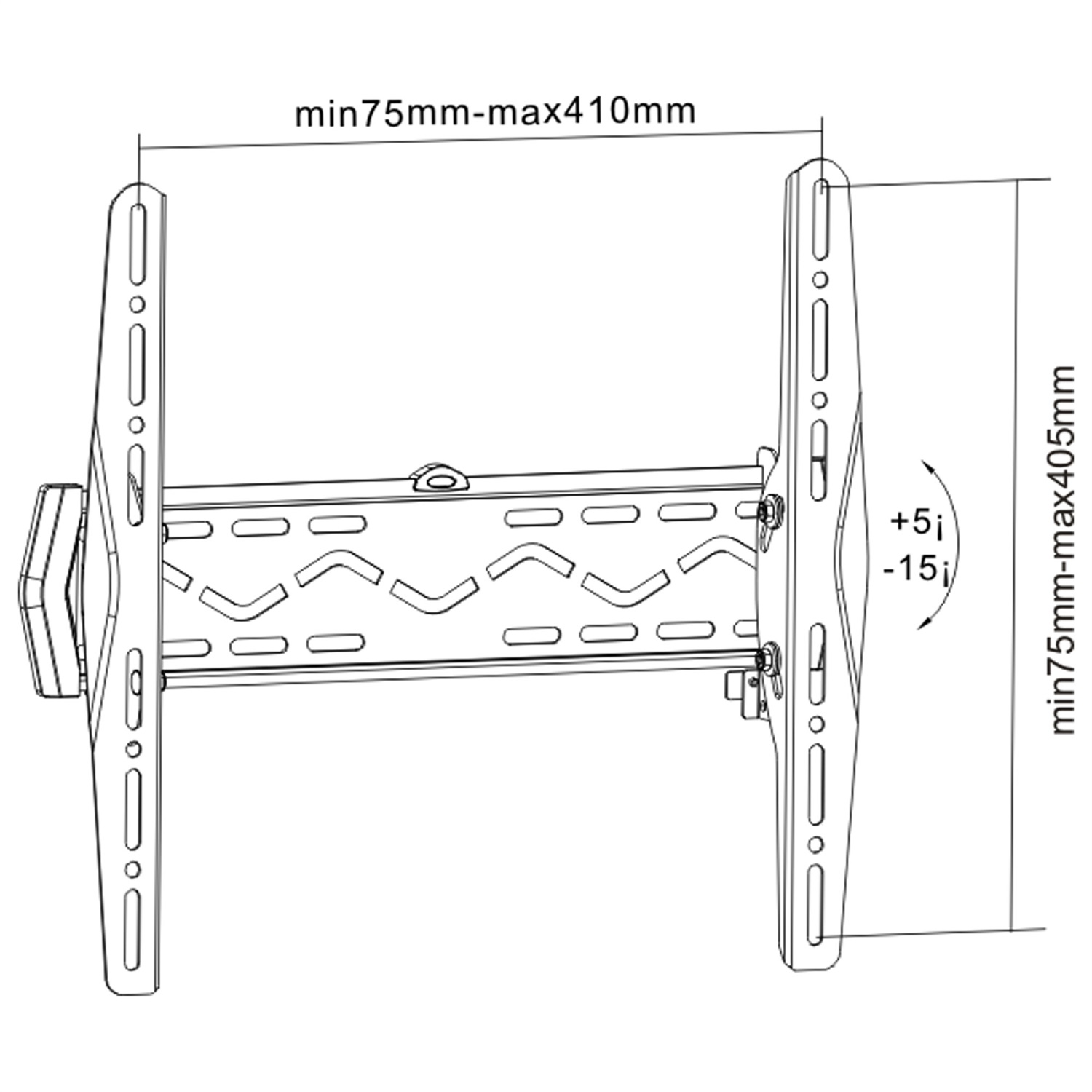 InLine Supporto a parete per TV LCD/LED/Plasma 32-55