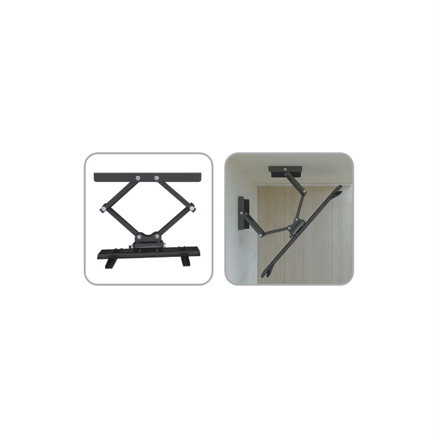 InLine® Supporto TV Angolare per Parete, Compatibile con TV 37-63