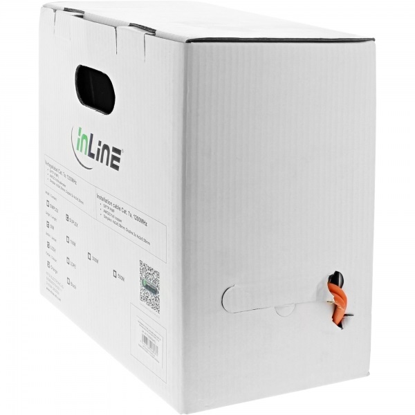 InLine Cavo di Rete Arancione 50 m Cat7a S/FTP (S-STP) PiMF 1200MHz LSOH