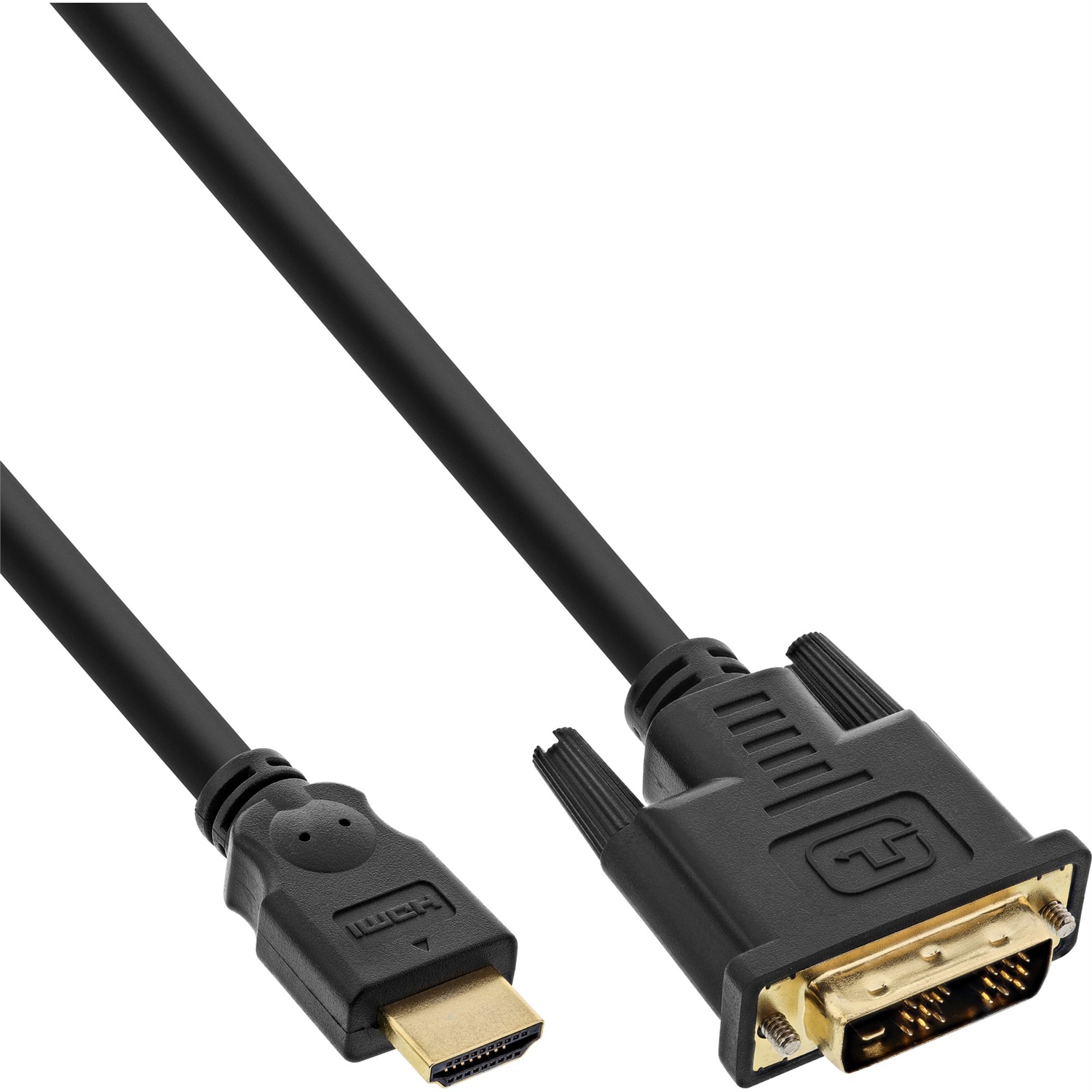 InLine Cavo HDMI-DVI 18 1 Maschio a Maschio, Dorato, 2m, 30pz, DVI-D