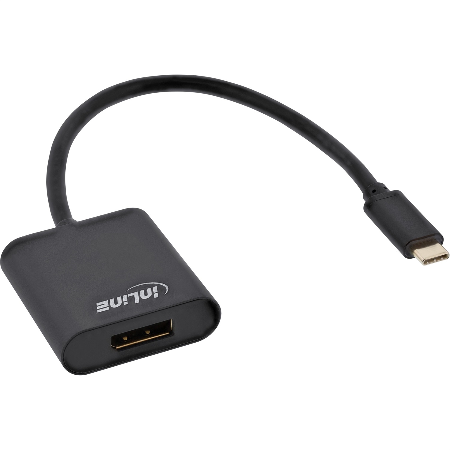 InLine Convertitore Video USB-C a DisplayPort 4K/60Hz, 0,2m, Nero