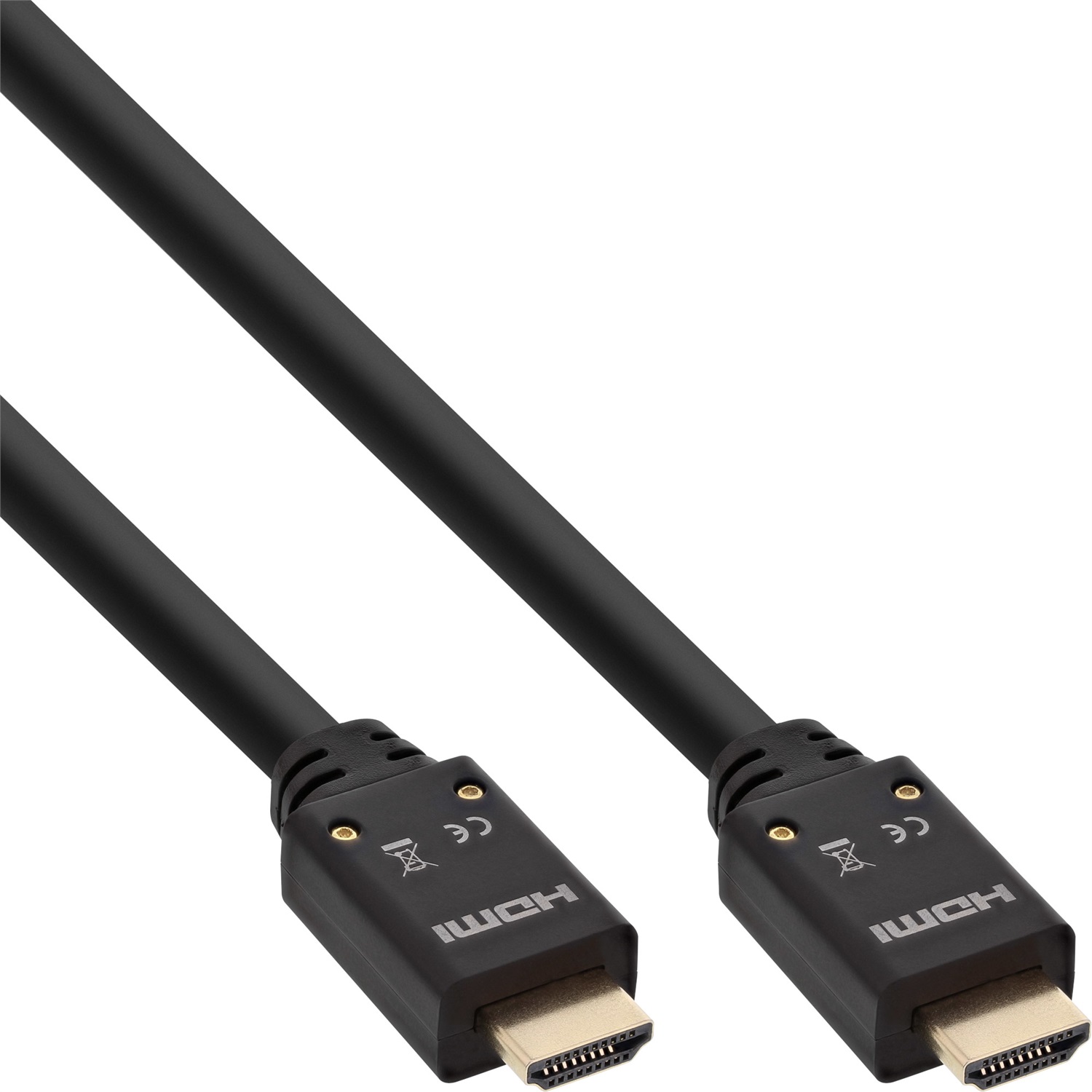 InLine Cavo HDMI Attivo 2.0 10m 4K2K High Speed con Ethernet, Nylon, Maschio/Maschio