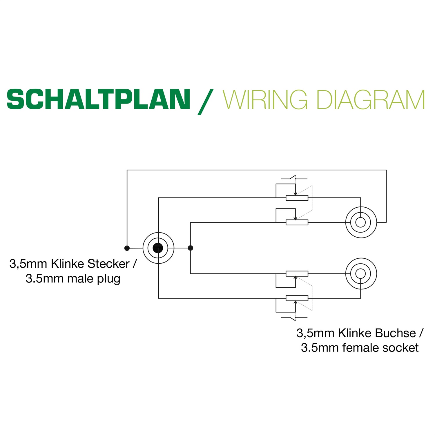 InLine 99253A - Cavo Audio a Y Slim, 1x Jack Maschio 3,5mm a 2x Jack Femmina 3,5mm con Controllo del Volume, Lunghezza 0,25m