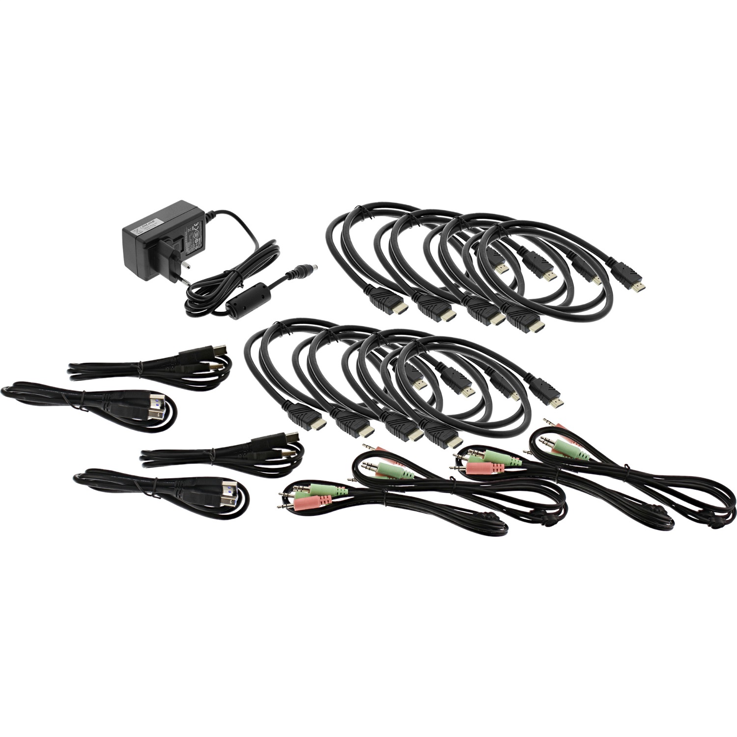 InLine Switch KVM Desktop - 4 Porte - Doppio Monitor - HDMI - 4K Ultra HD - USB 3.0 - Audio