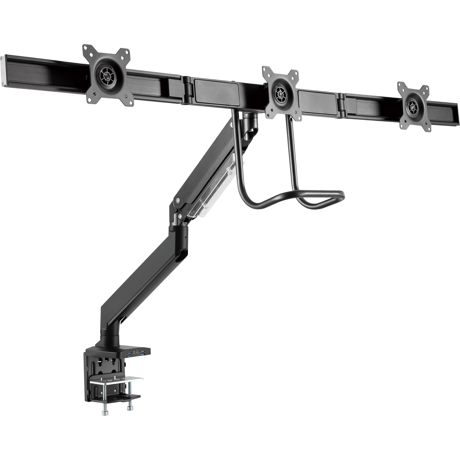 InLine Supporto da Tavolo con Lift e USB 3.0 per 3 Monitor fino a 69 cm (27