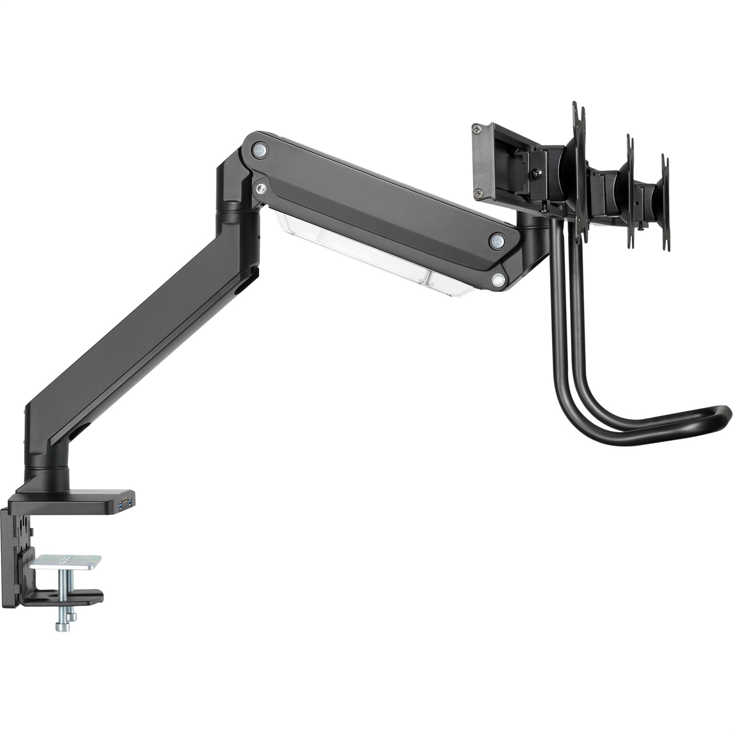 InLine Supporto da Tavolo con Lift e USB 3.0 per 3 Monitor fino a 69 cm (27