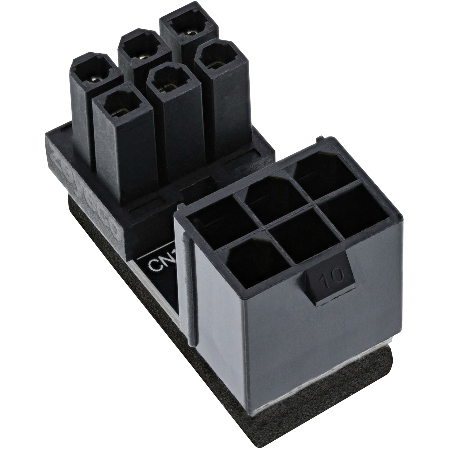 InLine® Adattatore di alimentazione interno 180° ATX 6 pin maschio/femmina per scheda grafica desktop - Nero