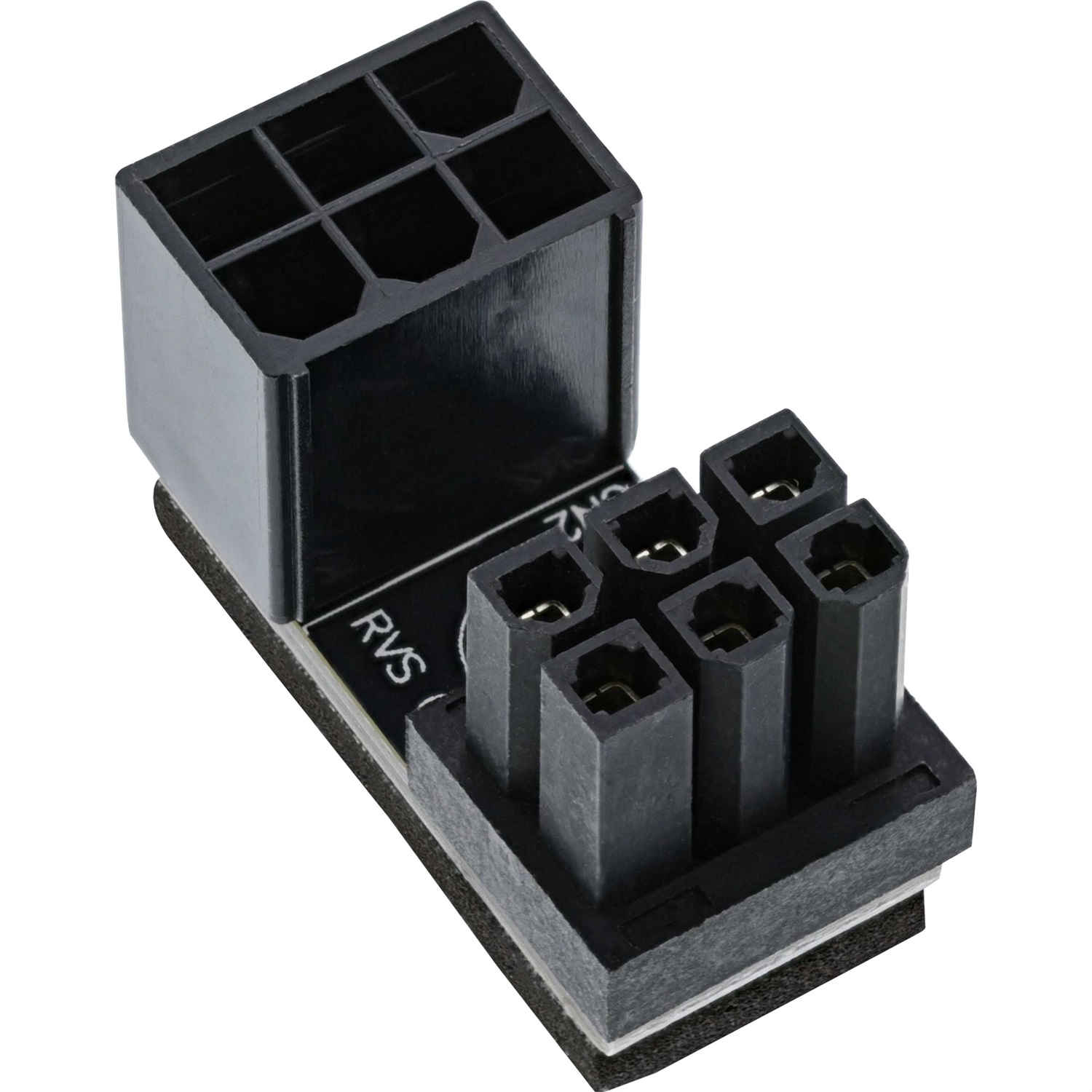 InLine® Adattatore di alimentazione interno 180° ATX 6 pin maschio/femmina per scheda grafica desktop - Nero