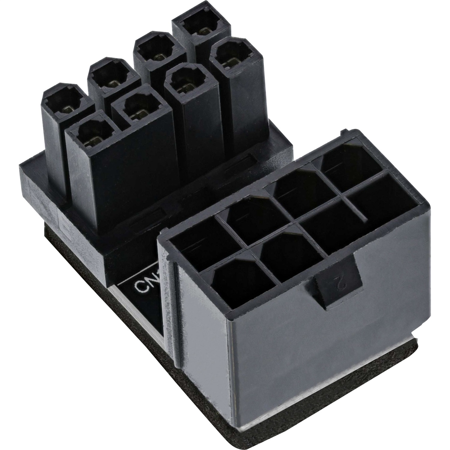 InLine® Adattatore di alimentazione interno 180° ATX 8 poli maschio/femmina (ritorto) per scheda grafica desktop - Nero