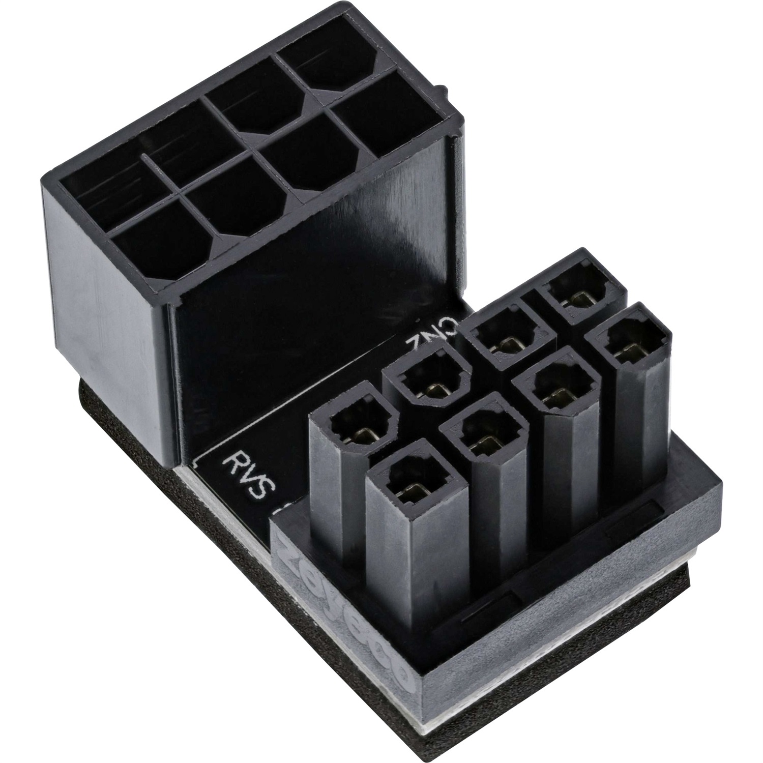 InLine® Adattatore di alimentazione interno 180° ATX 8 poli maschio/femmina (ritorto) per scheda grafica desktop - Nero