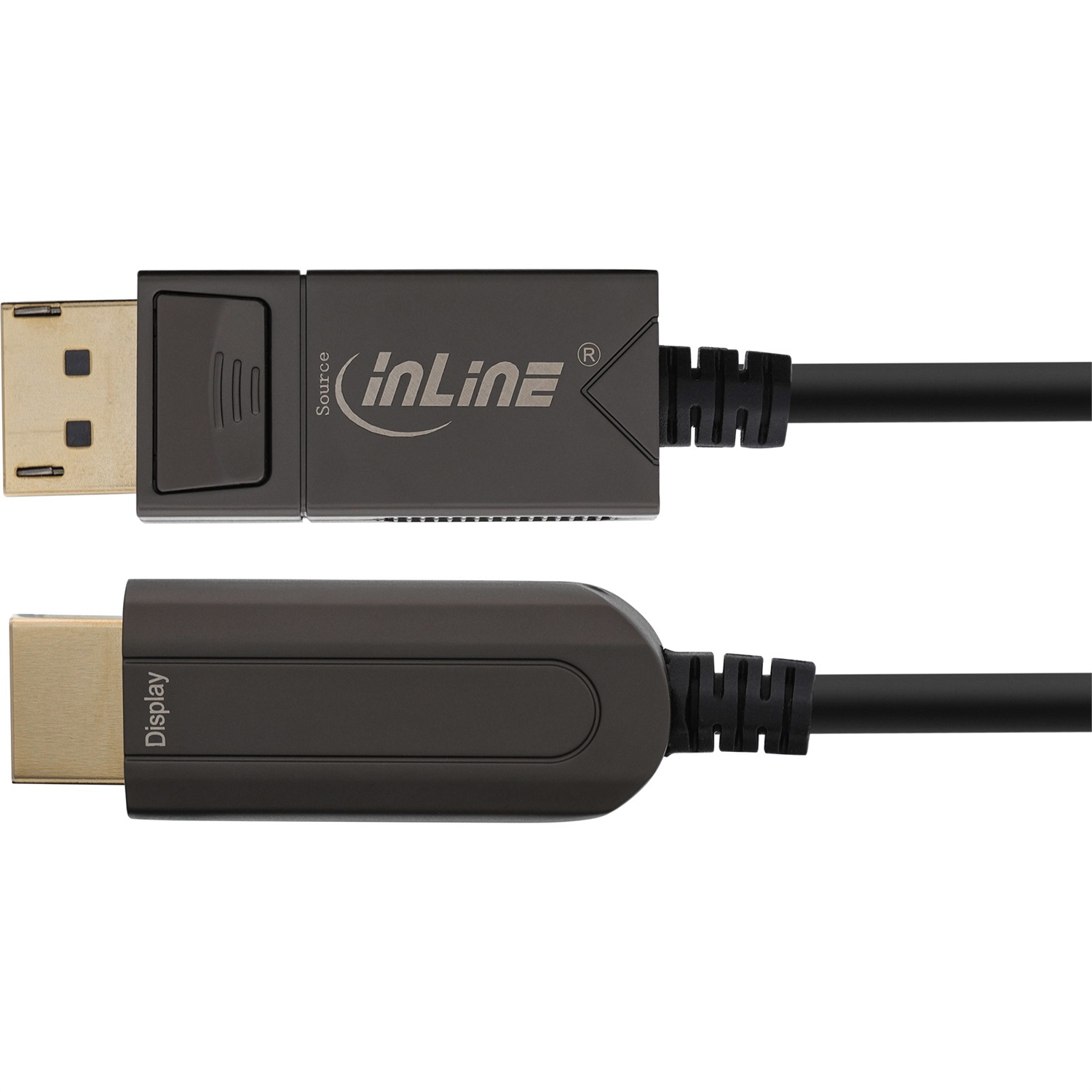 InLine Cavo Convertitore AOC da DisplayPort a HDMI - 4K/60Hz, Nero, 10m