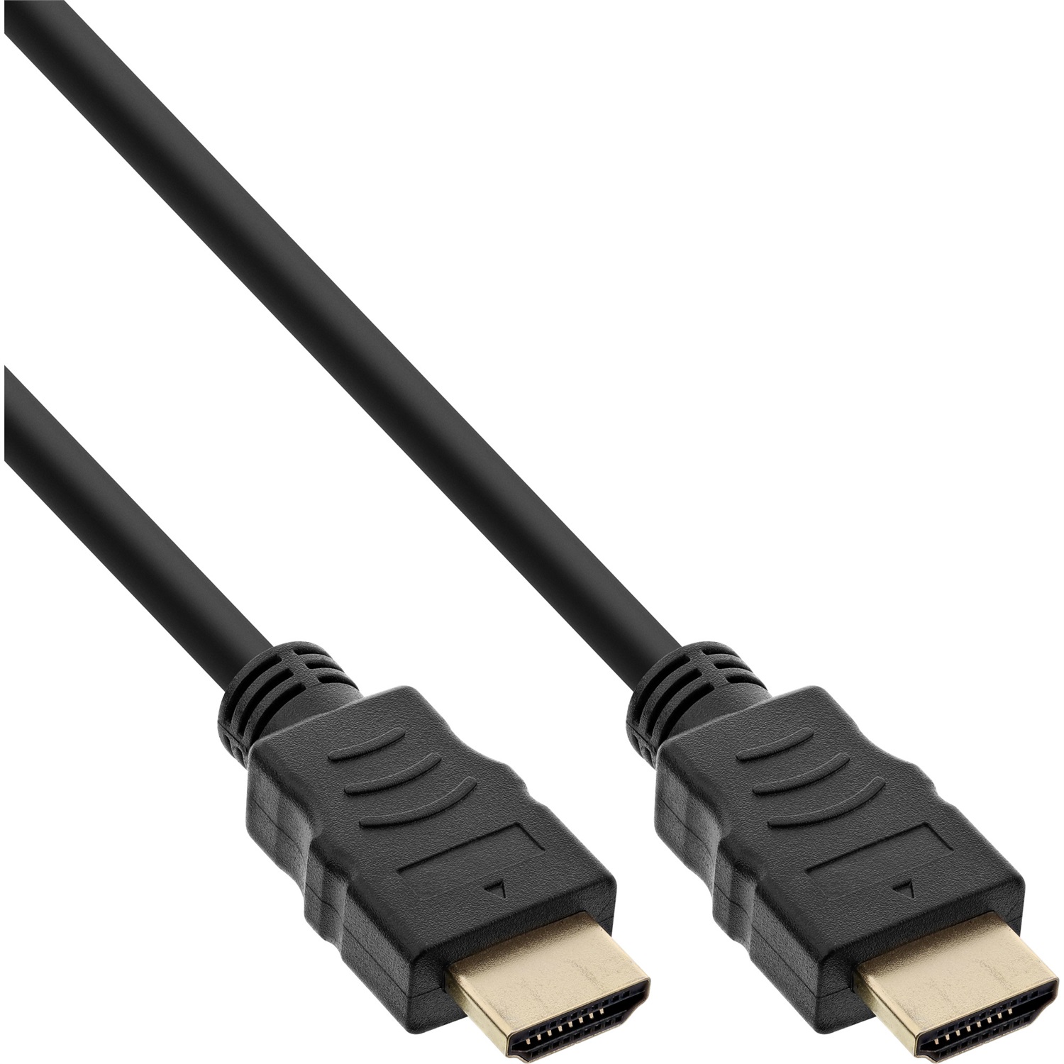 InLine B-17501P Cavo HDMI 1 m Tipo A (Standard) Nero - Alta Velocità, Compatibilità 3D, Audio Return Channel (ARC), Placcatura Oro
