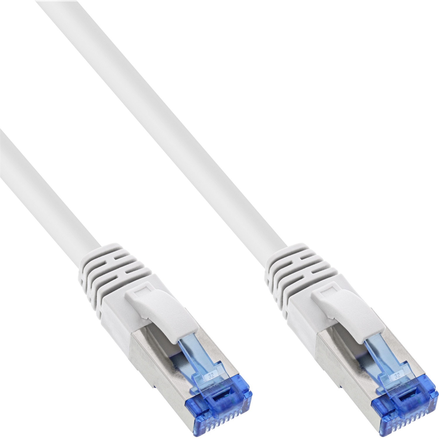 InLine B-76811W Cavo di Rete Bianco 1 m Cat6a S/FTP (S-STP) RJ-45