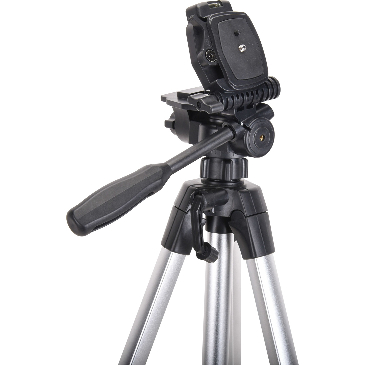 InLine® Treppiede per Fotocamere e Videocamere in Alluminio, Altezza Max 1,73 m, Portata 5 kg, con Manovella e Ganci di Contrappeso