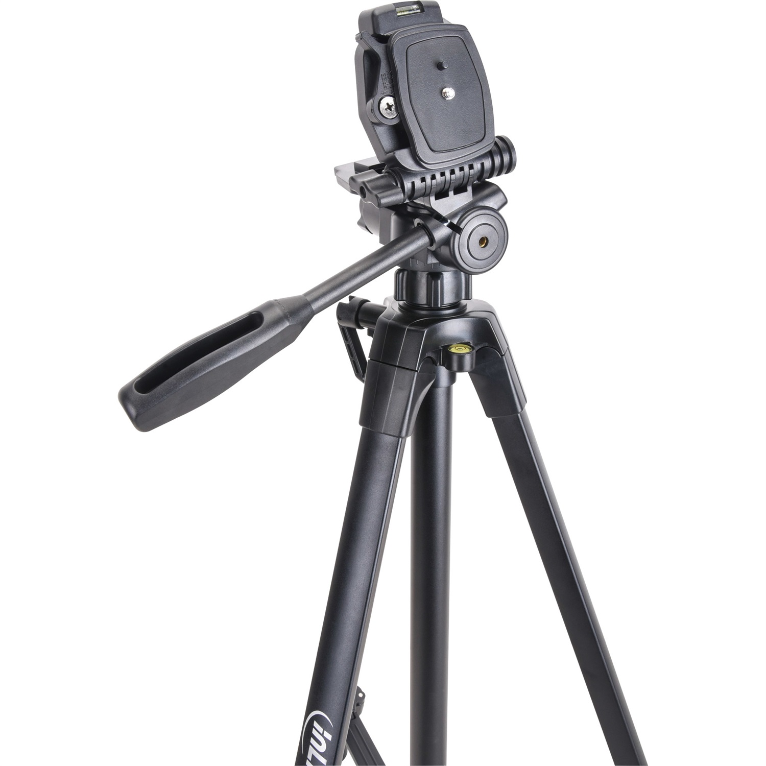 InLine Treppiede Professionale Leggero in Alluminio Nero - Altezza Massima 1,73 m, Peso 1,59 kg
