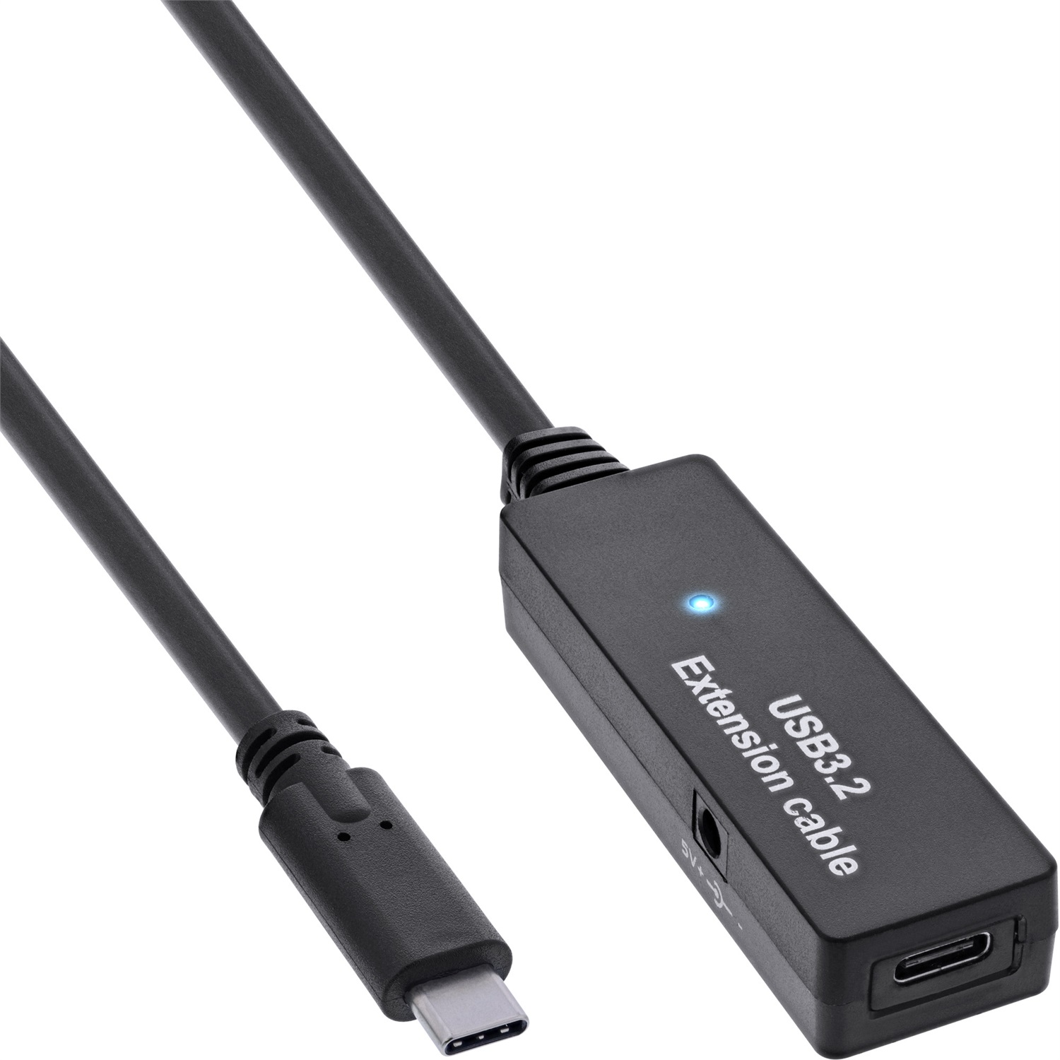 InLine Prolunga attiva USB 3.2 Gen.1 - Cavo USB-C maschio a femmina, 5 m con amplificazione del segnale