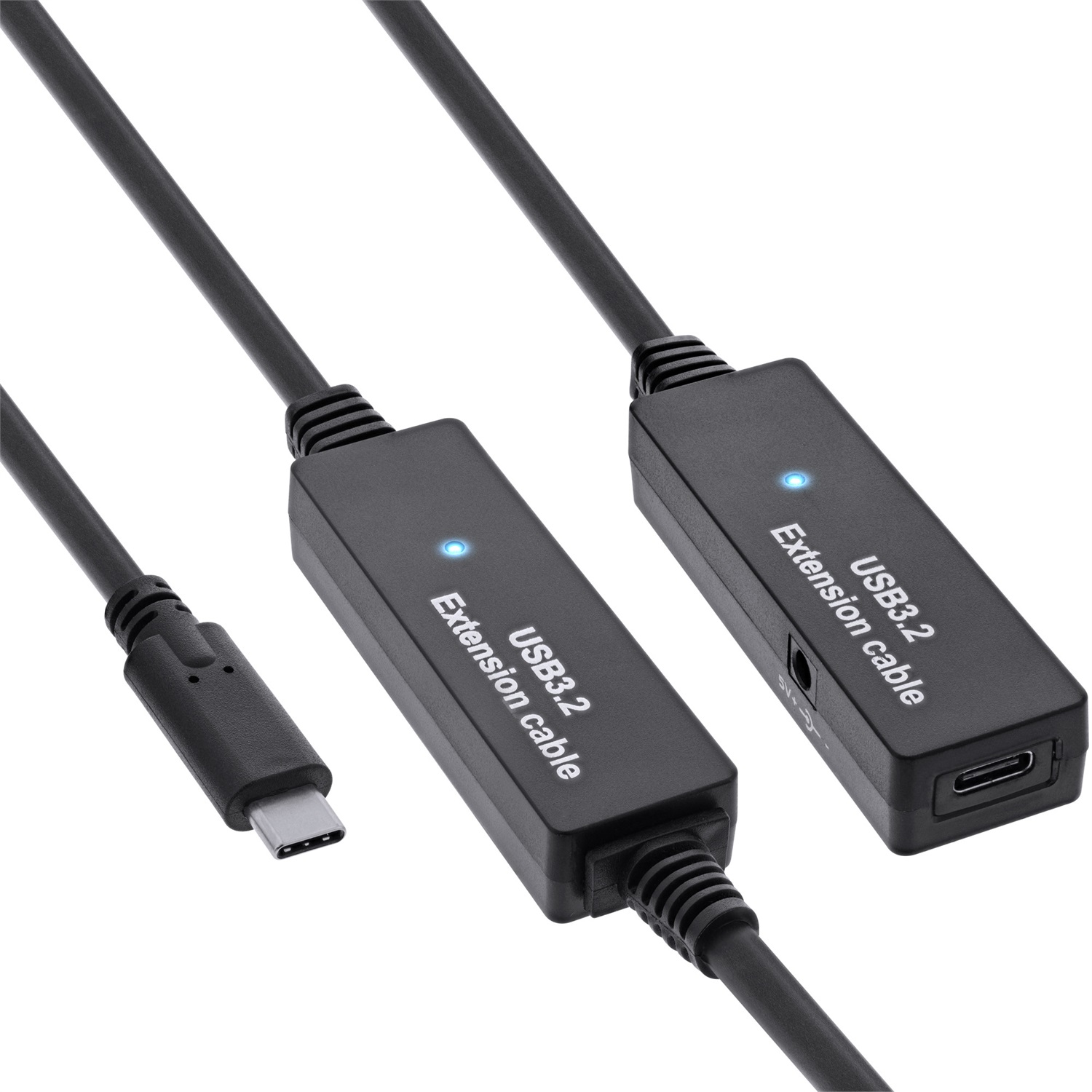 InLine Prolunga Attiva USB 3.2 Gen.1 da USB-C Maschio a USB-C Femmina, 15 m, Fino a 5 Gbit/s