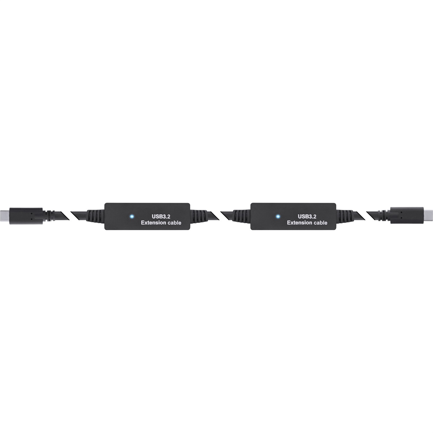 InLine® Cavo attivo USB 3.2 Gen.1, spina USB-C a spina USB-C, nero, 10 m, amplificazione del segnale, fino a 5 Gbit/s
