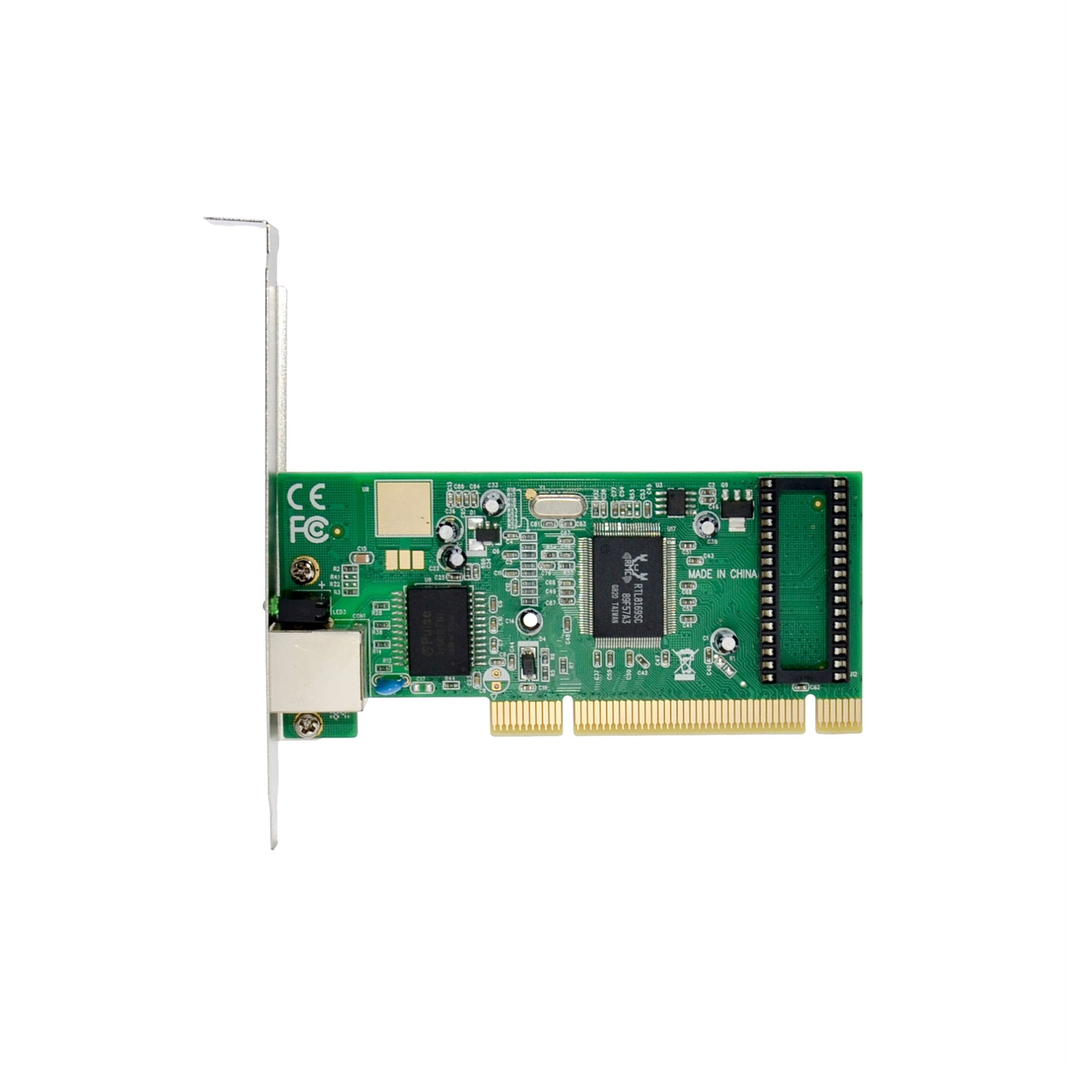 InLine Scheda di rete Gigabit 10/100/1000 Base-T, 1 Gb/s, PCI, compatibile con Windows, Linux e macOS, con piastra a basso profilo
