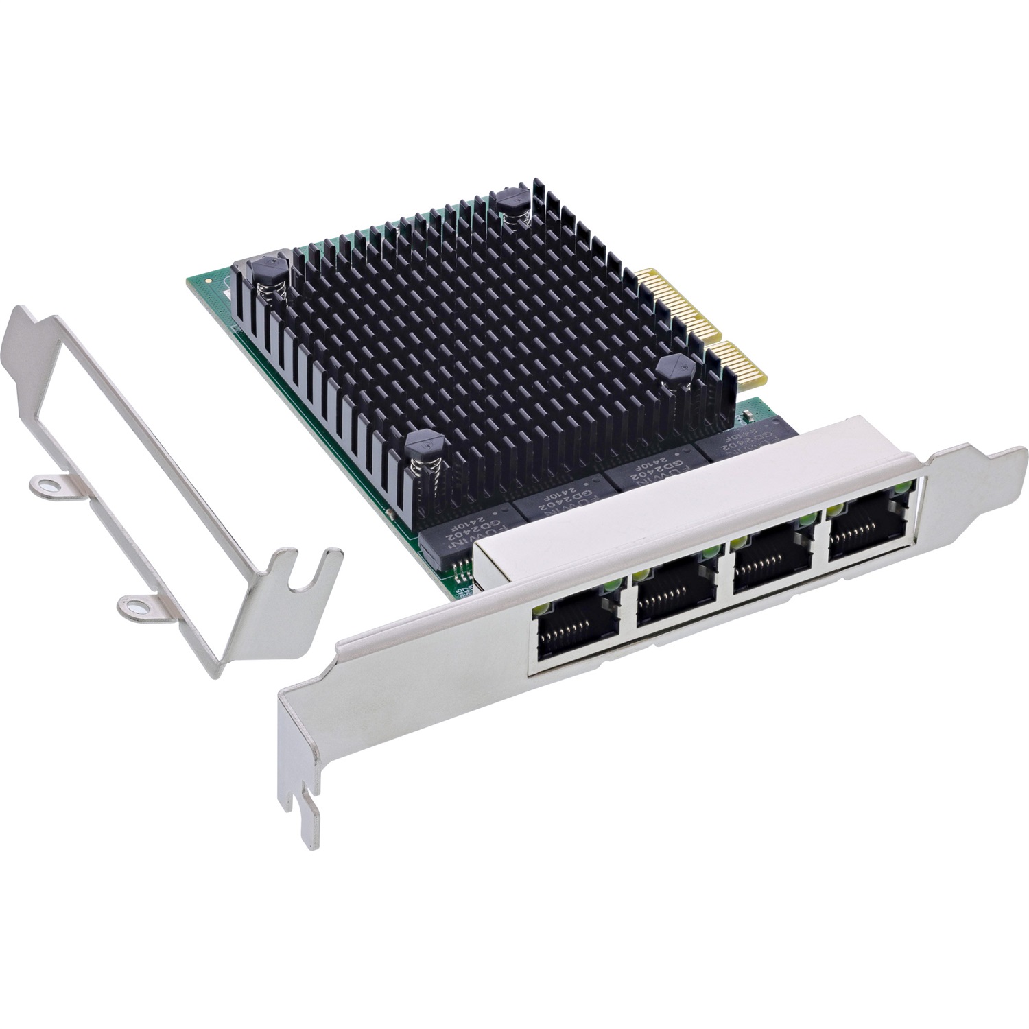 InLine Scheda di rete Quad Gigabit 4x RJ45 2,5Gb/s PCIe x4