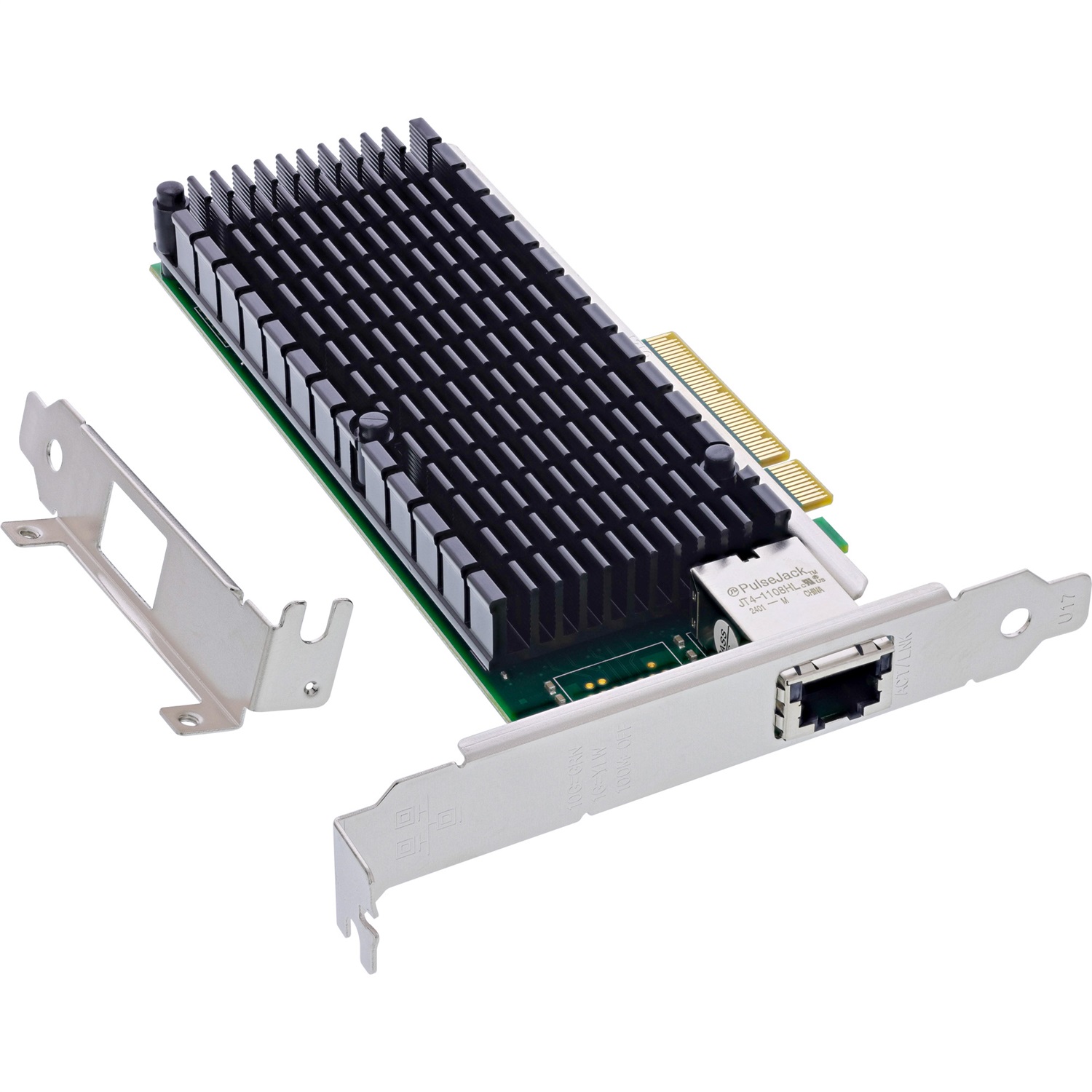 InLine Scheda di rete 10 Gigabit - 1x RJ45 10Gb/s - PCIe x8 - Staffa slot a basso profilo - Modello 51132A