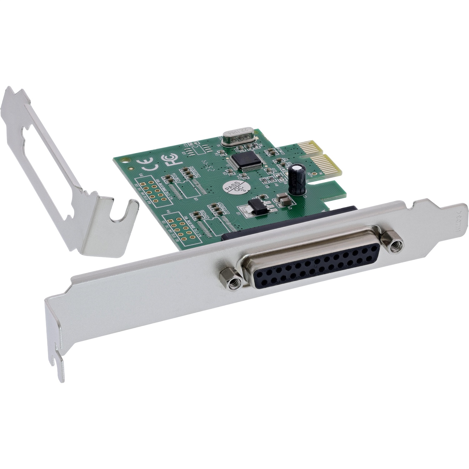 InLine® Scheda di interfaccia PCIe 76625E con porta parallela DB25 per stampanti e scanner