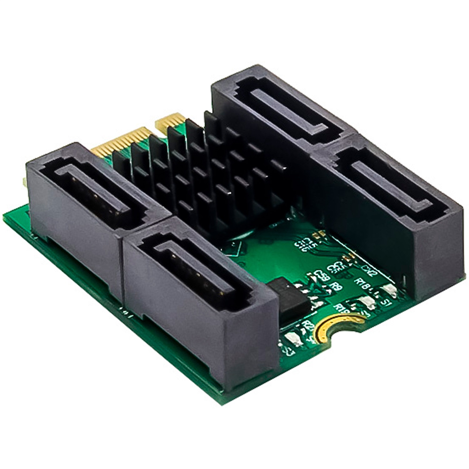 InLine® Scheda di interfaccia M.2 Key B M maschio a 4 connettori SATA con supporto RAID e HyperDuo