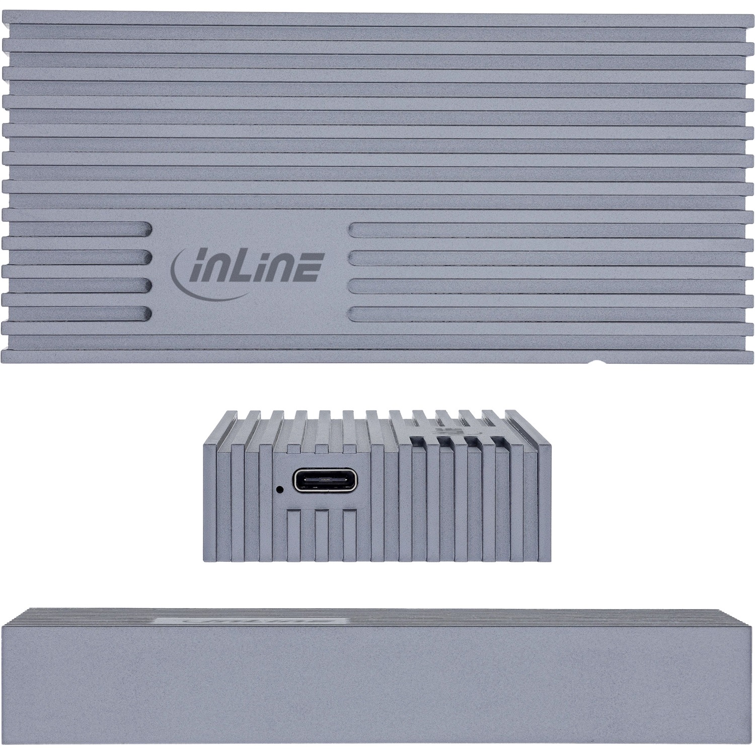 InLine Alloggiamento SSD USB4 M.2 NVMe in Alluminio - Fino a 40 Gb/s, Compatibile Thunderbolt 3/4