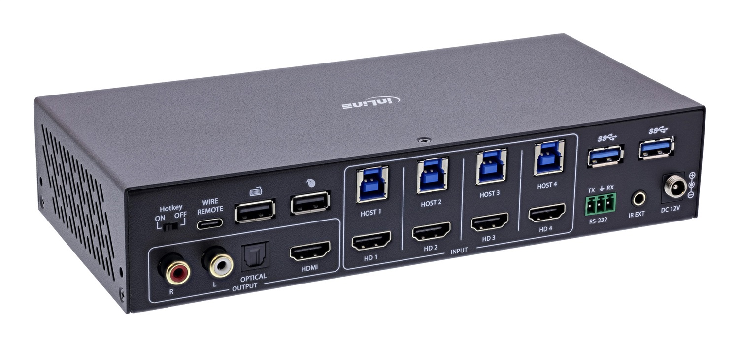 InLine 57885I Switch KVM per Montaggio Rack - Nero