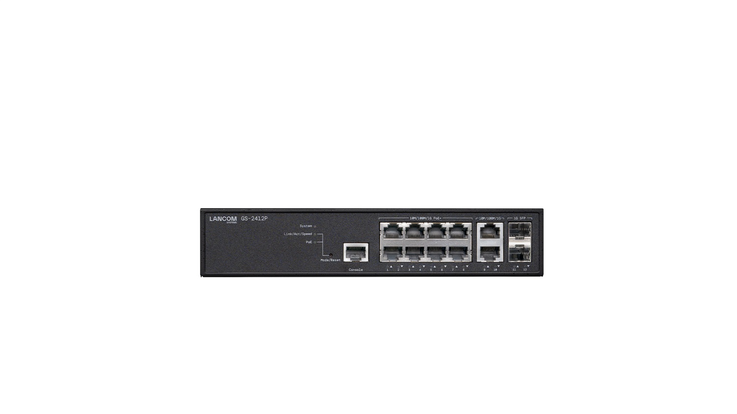 LANCOM Systems GS-2412P Switch di rete Gestito L2 Gigabit Ethernet (10/100/1000) con Supporto Power over Ethernet (PoE) Nero