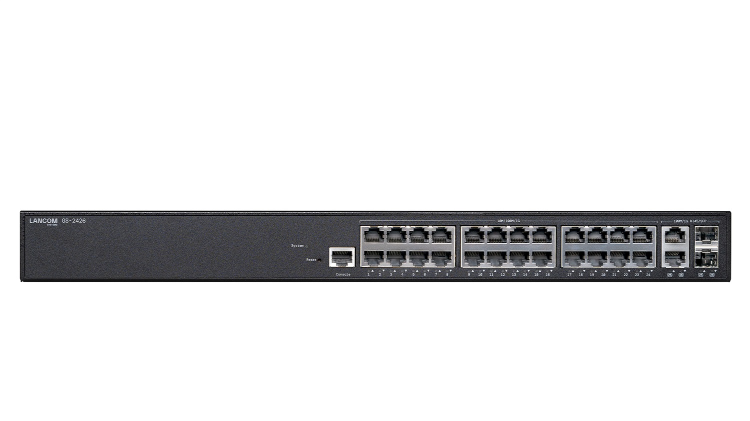 LANCOM Systems GS-2426 Switch di rete Gestito L2 Gigabit Ethernet (10/100/1000) 24 porte RJ-45 1U Nero