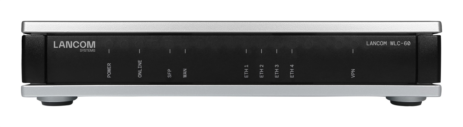 LANCOM Systems WLC-60 Gateway/Controller 10/100/1000 Mbit/s, Nero e Grigio, Montaggio su Tavolo/Parete, Antenna Interna, Protocolli DNS, HTTP, HTTPS, RADIUS