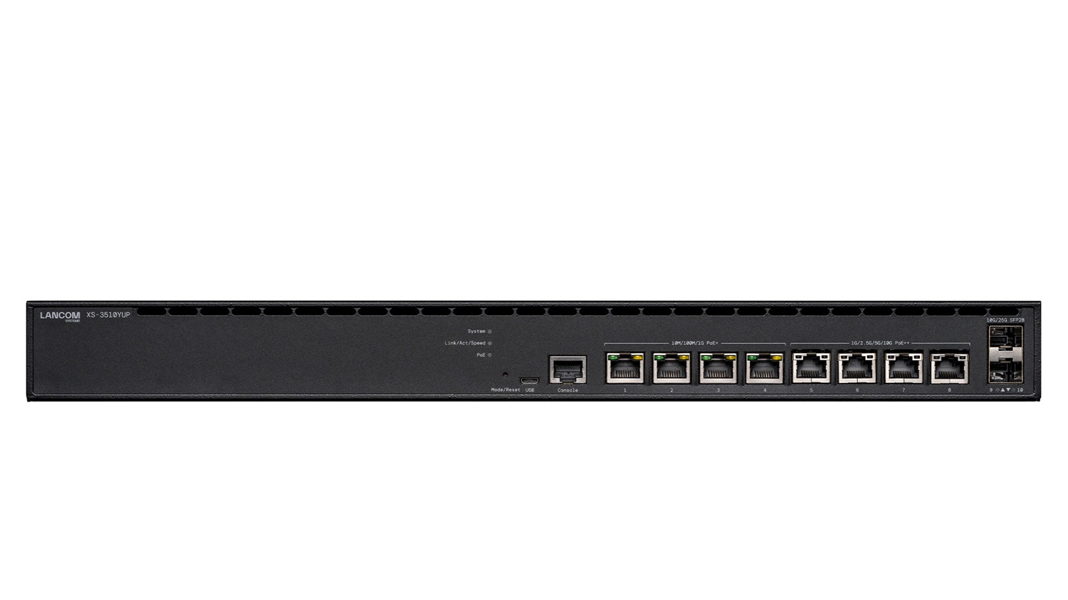 LANCOM Systems XS-3510YUP Switch di rete Gestito L2/L3 2.5G Ethernet (100/1000/2500) con Power over Ethernet (PoE) 1U Nero