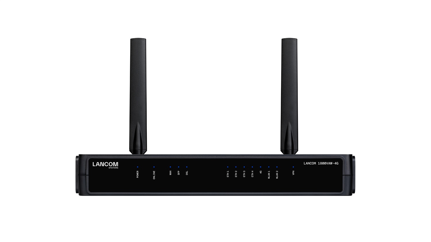 LANCOM Systems 1800VAW-4G (EU) Gateway/Controller Nero - 10, 100, 1000 Mbit/s, Antenna Esterno SMA, Guadagno 2 dBi, Protocollo BGP4, LISP, OSPFv2, RIP-2, VRRP