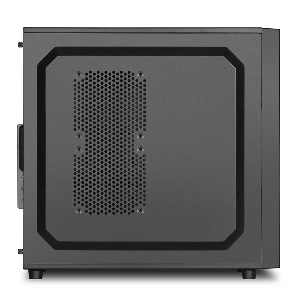 Sharkoon VS4-V Midi Tower Nero - Case PC con 2x USB 3.0, supporto ATX/Micro-ATX/Mini-ITX, 1x 120mm fan