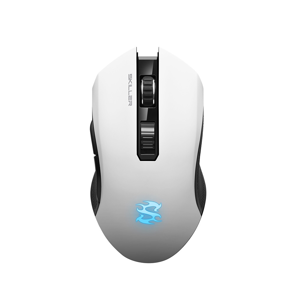 Sharkoon SKILLER SGM3 Mouse Gaming Bianco Ottico RGB Dual Mode Wireless e Cavo 6000 DPI