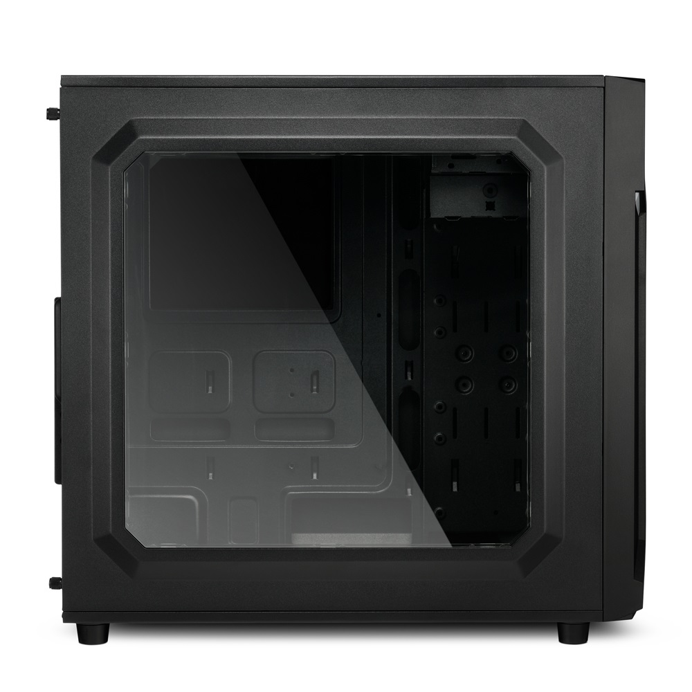 Sharkoon VG6-W RGB Midi Tower Nero - Case ATX con Finestra in Acrilico, 3 Ventole da 120mm e Porte USB