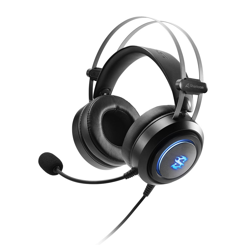 Sharkoon Skiller SGH30 Auricolare Cablato Gaming Nero con Virtual Surround 7.1 e Illuminazione LED RGB