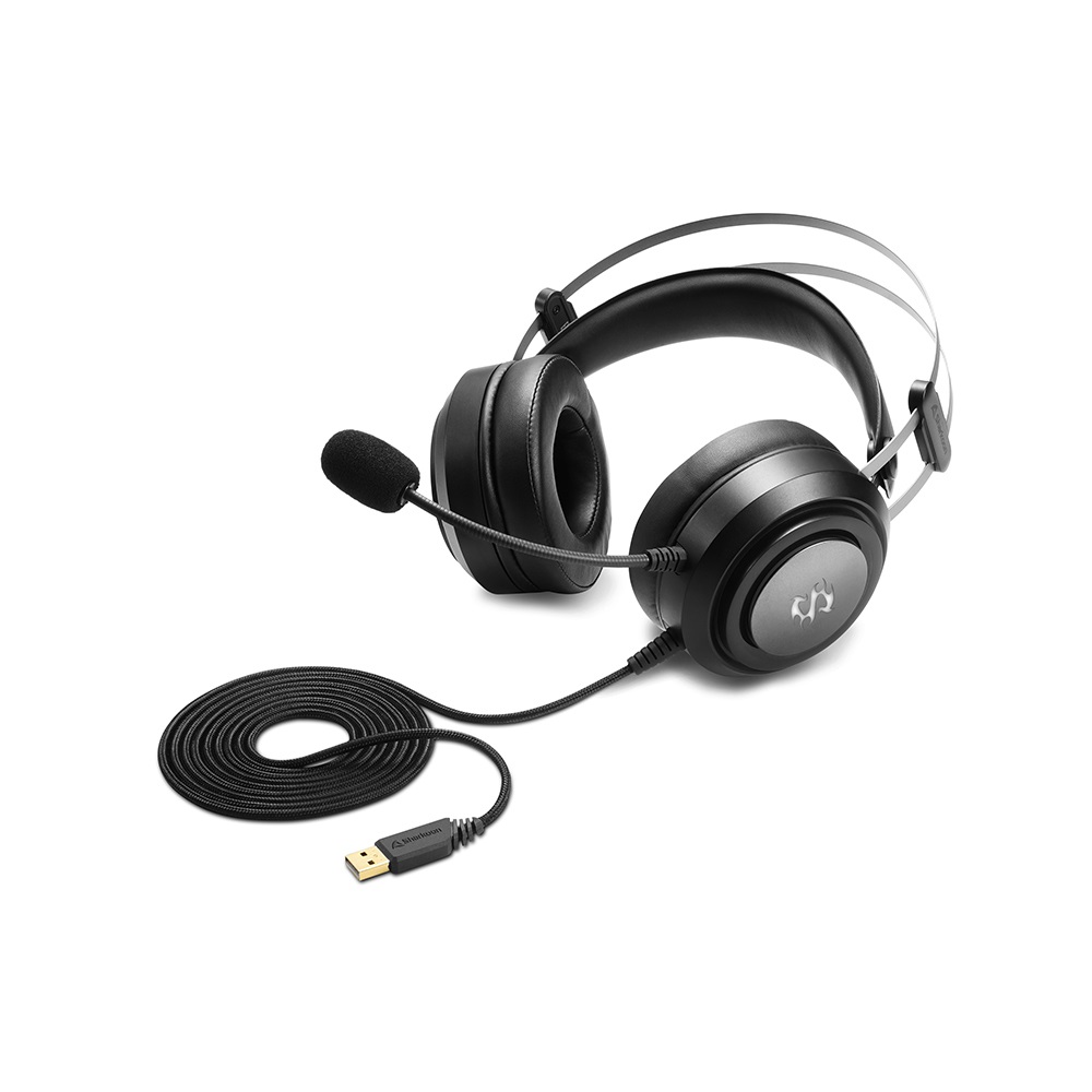 Sharkoon Skiller SGH30 Auricolare Cablato Gaming Nero con Virtual Surround 7.1 e Illuminazione LED RGB