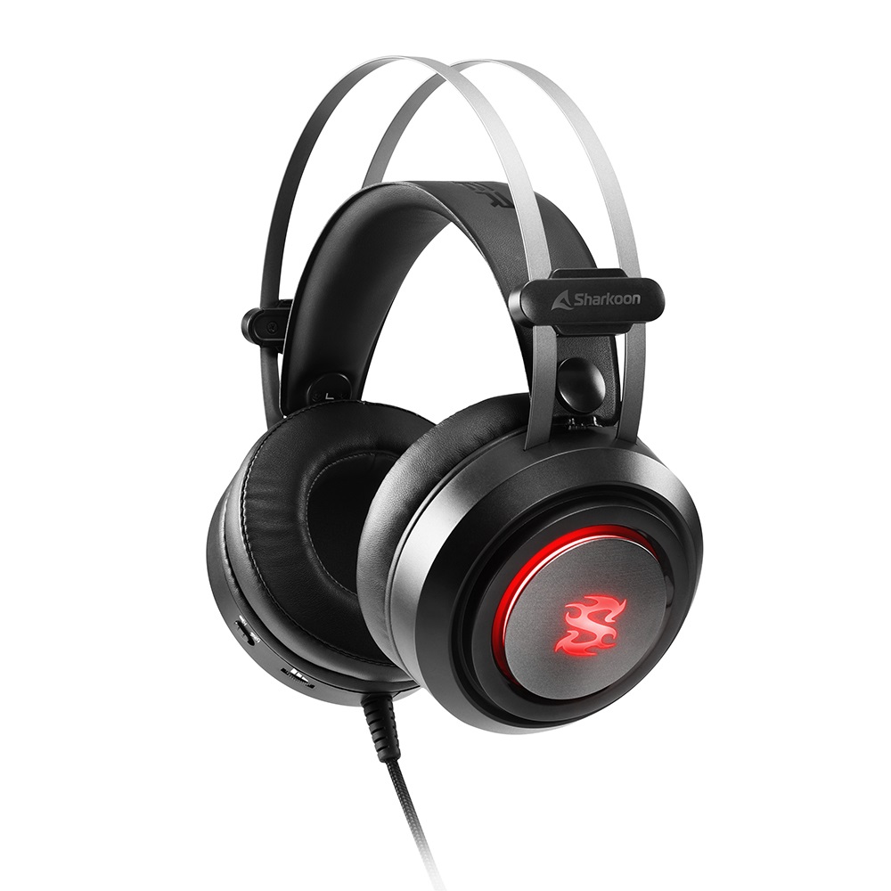 Sharkoon Skiller SGH30 Auricolare Cablato Gaming Nero con Virtual Surround 7.1 e Illuminazione LED RGB