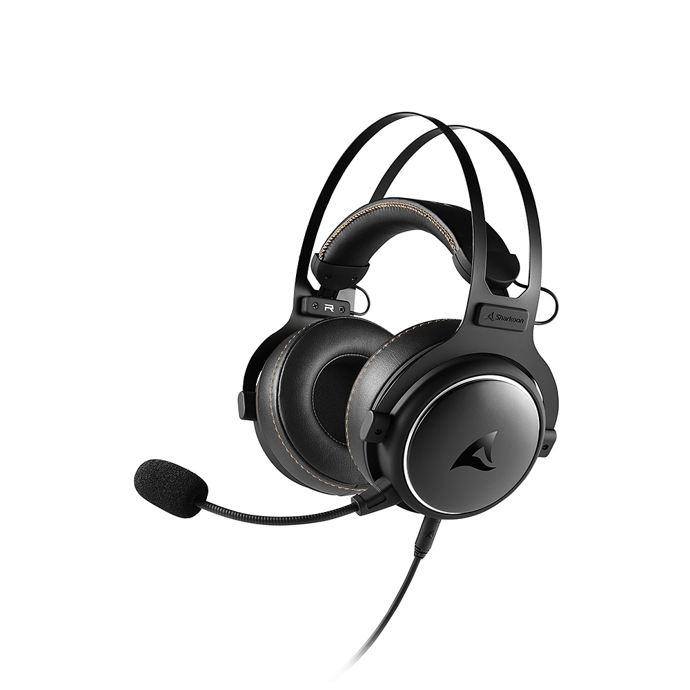Sharkoon SKILLER SGH50 Auricolare Cablato Gaming Nero con Driver da 50mm, Controlli in Linea e Modalità Surround