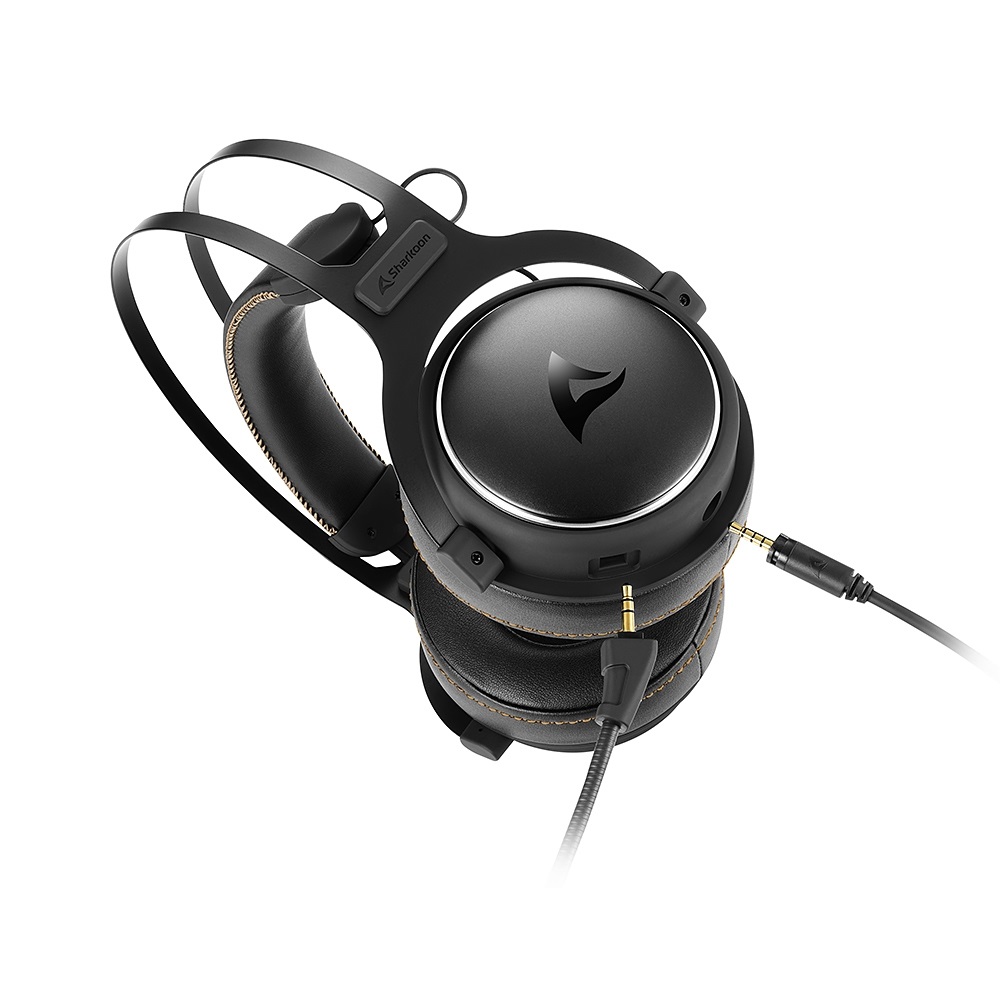 Sharkoon SKILLER SGH50 Auricolare Cablato Gaming Nero con Driver da 50mm, Controlli in Linea e Modalità Surround