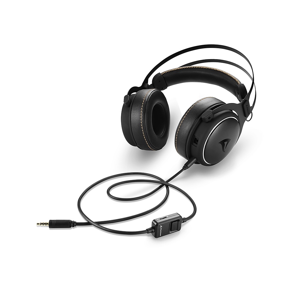 Sharkoon SKILLER SGH50 Auricolare Cablato Gaming Nero con Driver da 50mm, Controlli in Linea e Modalità Surround