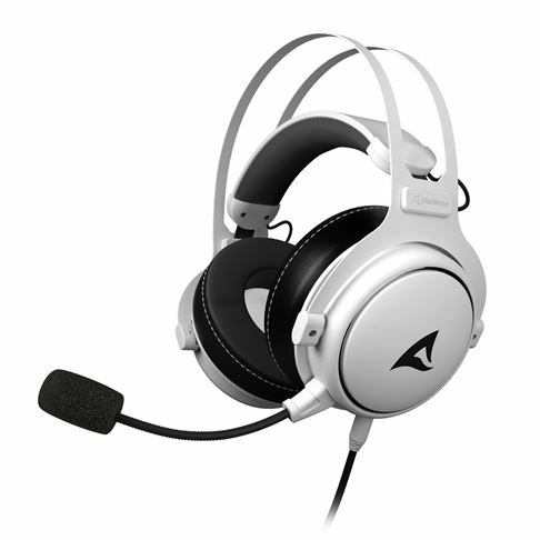 Sharkoon Skiller SGH50 Auricolare Cablato Gaming Bianco/Nero con Microfono e Qualità Audio Hi-Res
