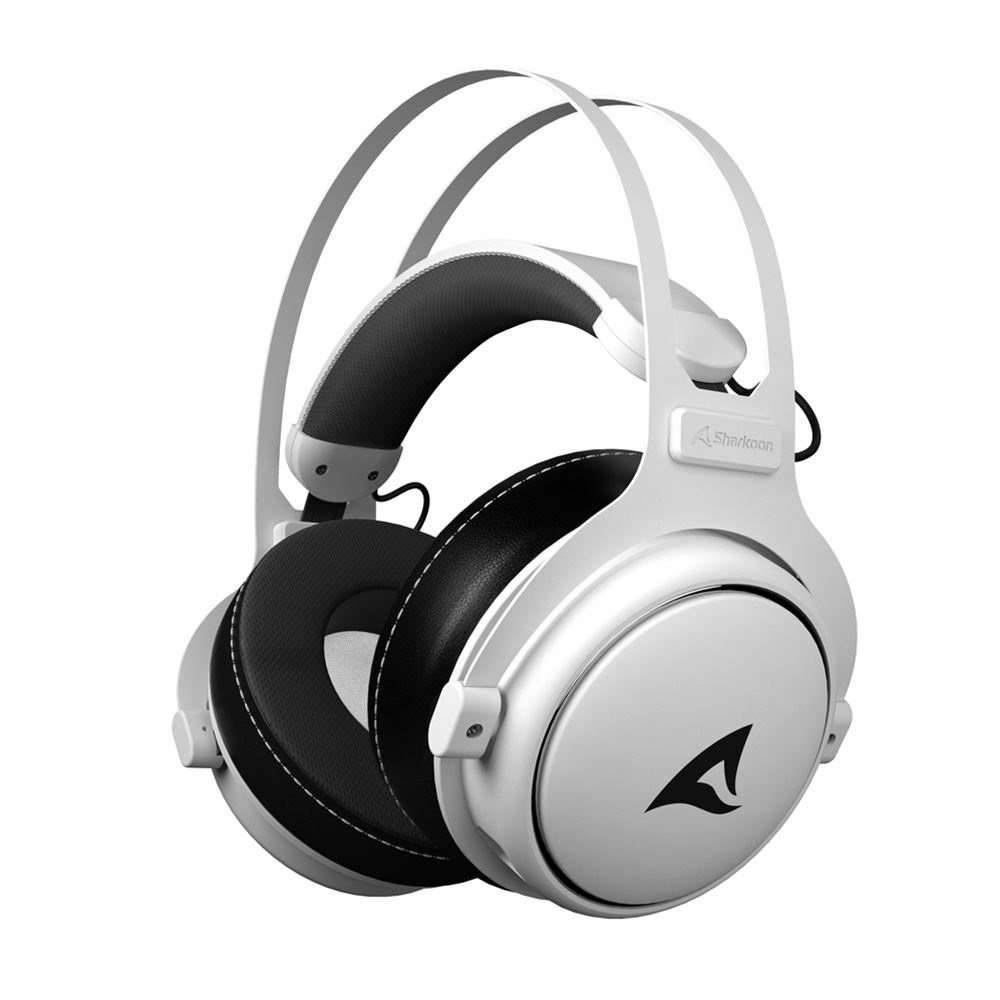 Sharkoon Skiller SGH50 Auricolare Cablato Gaming Bianco/Nero con Microfono e Qualità Audio Hi-Res