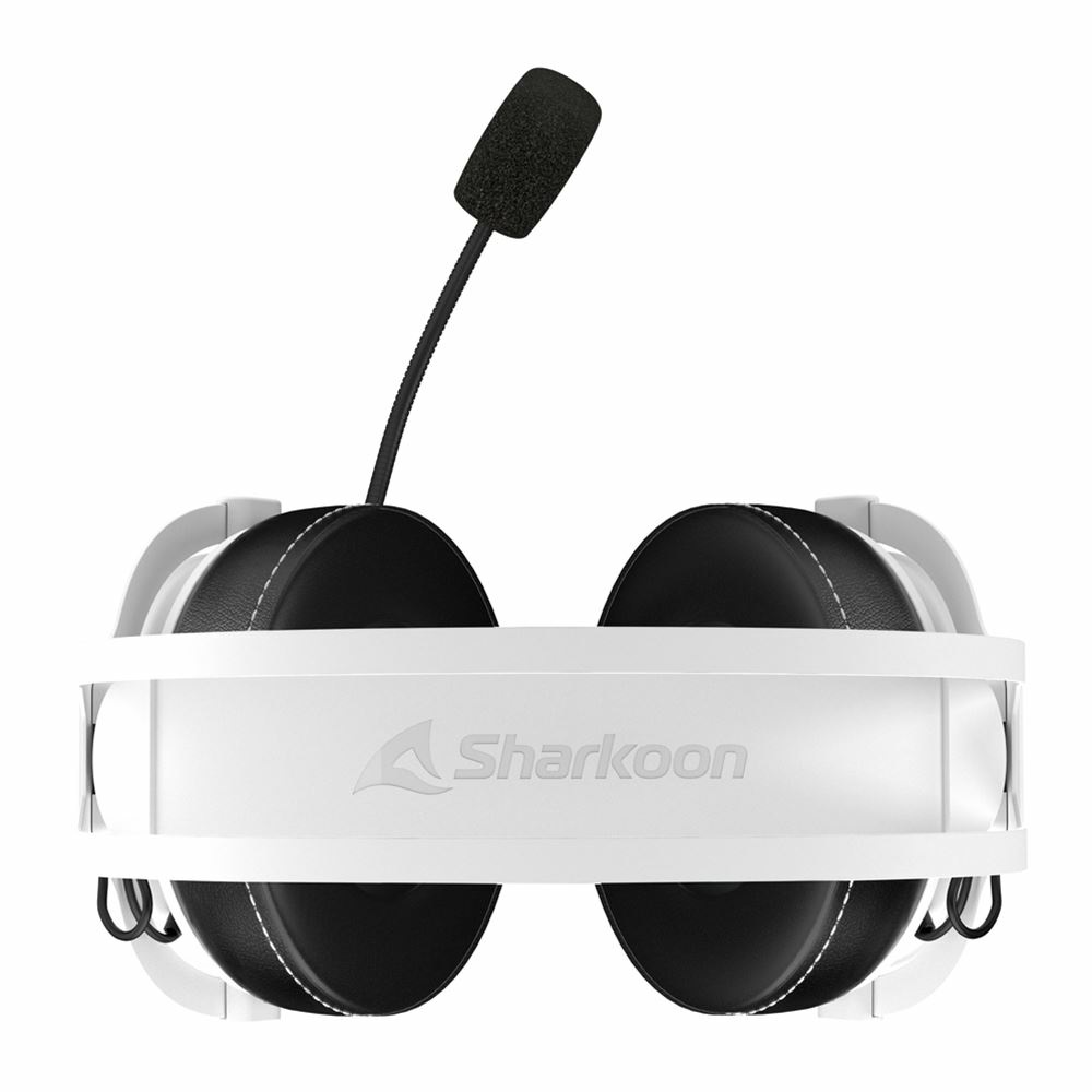 Sharkoon Skiller SGH50 Auricolare Cablato Gaming Bianco/Nero con Microfono e Qualità Audio Hi-Res