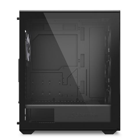 Sharkoon VK2 Full Tower Nero - Case PC ATX con 3 Ventole da 120 mm e Pannello Laterale in Vetro Temperato